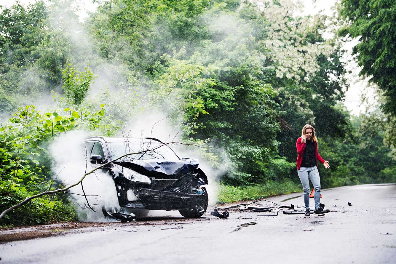 Woman involved in a hit and run in Gainesville, GA.